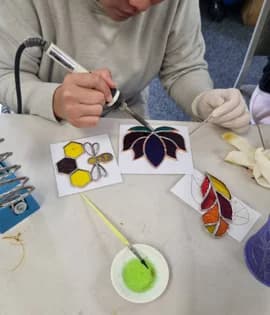 Copper Foil Stained Glass Suncatchers Workshop