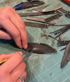 Upcycled Bike Tyre Earrings Workshop