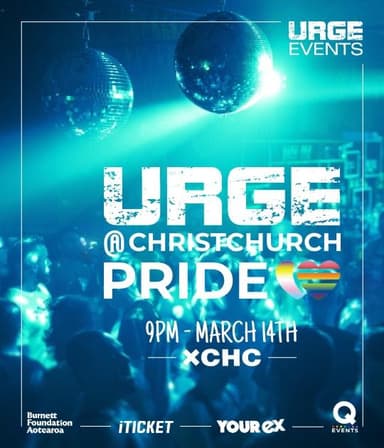 URGE Christchurch Otautahi Pride Party