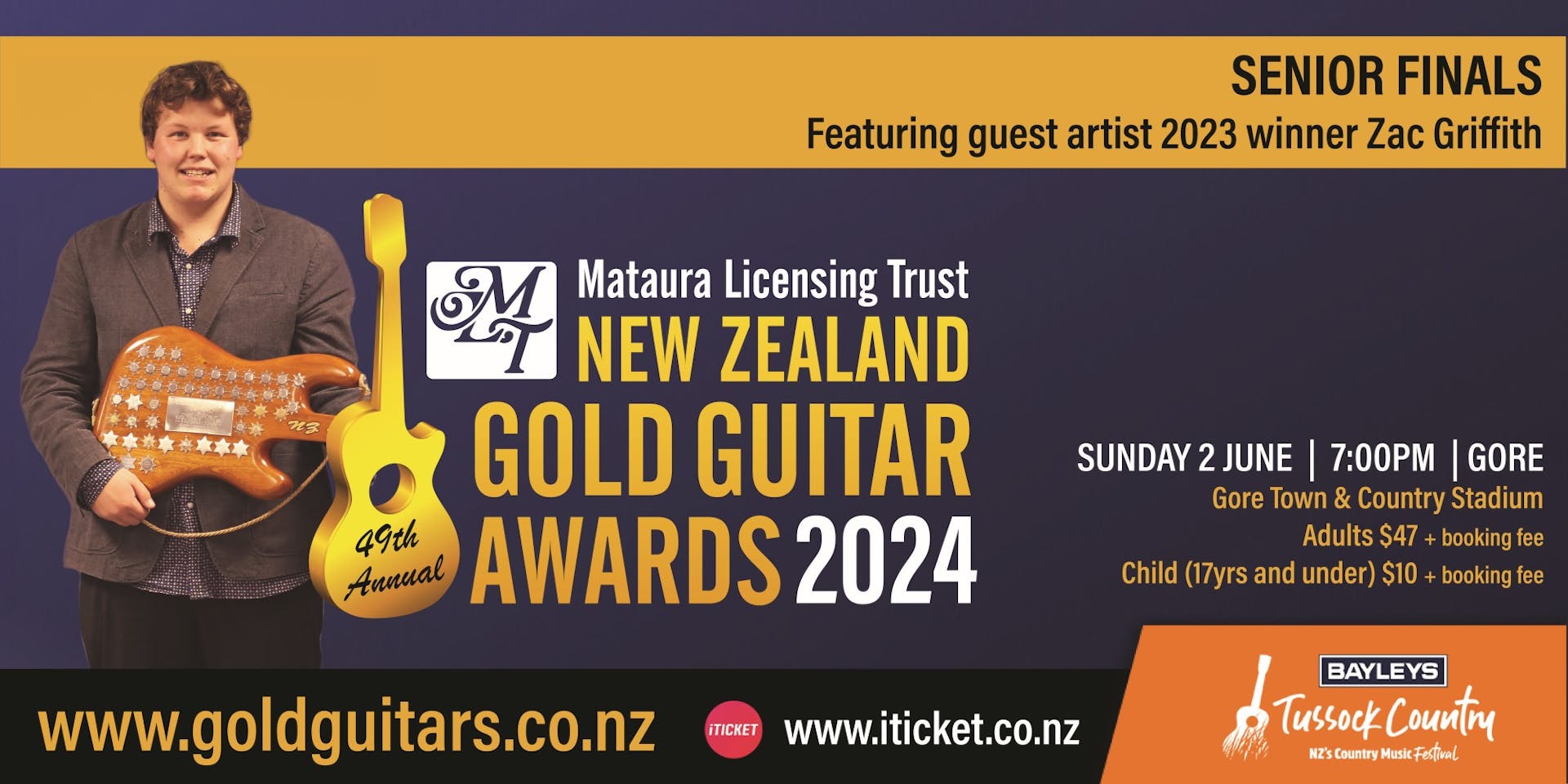 MLT NZ Gold Guitar Awards - Senior Finals