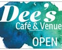 Logo for Dee's Cafe and Venue