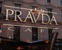 Logo for Pravda Café and Grill
